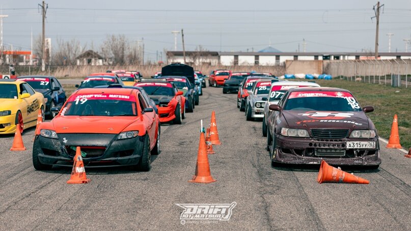 На фото: финальный этап Дрифт-Юг Matsuri Winter Cup 3 апреля.