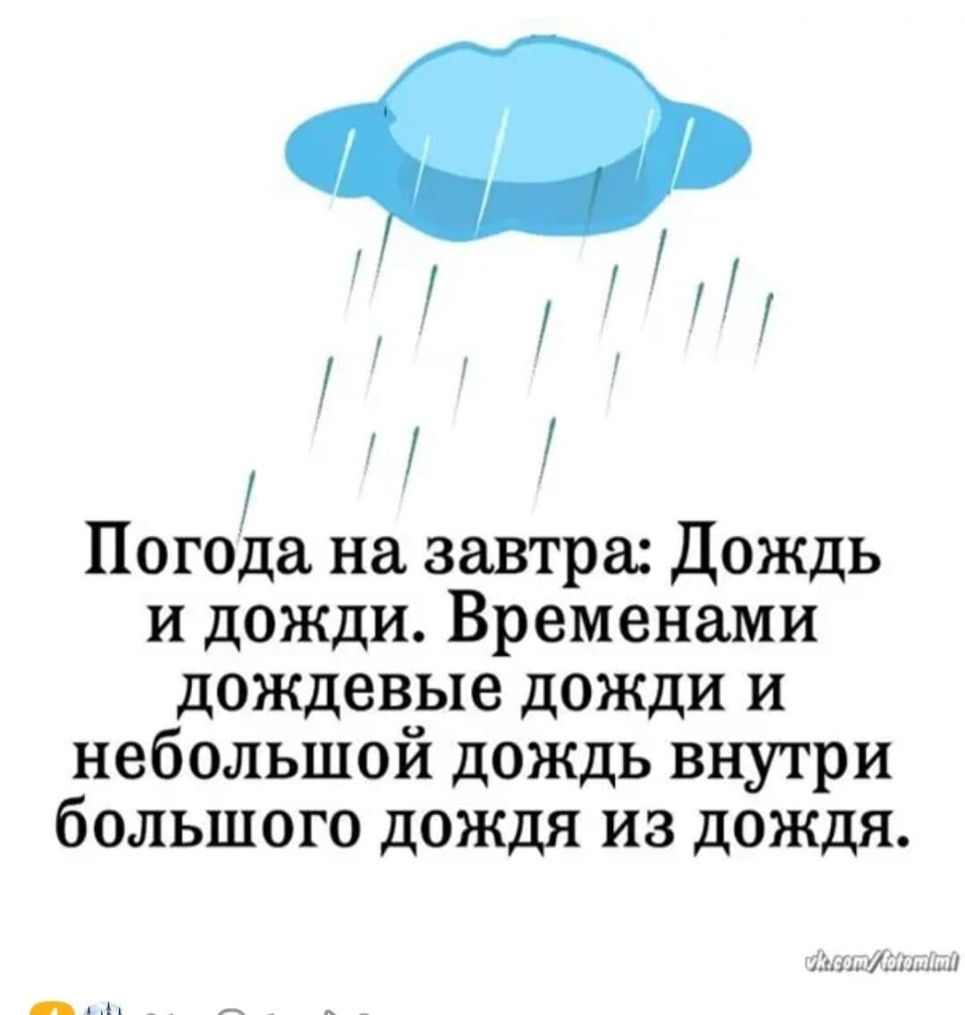 У нас такая погода. А у вас?