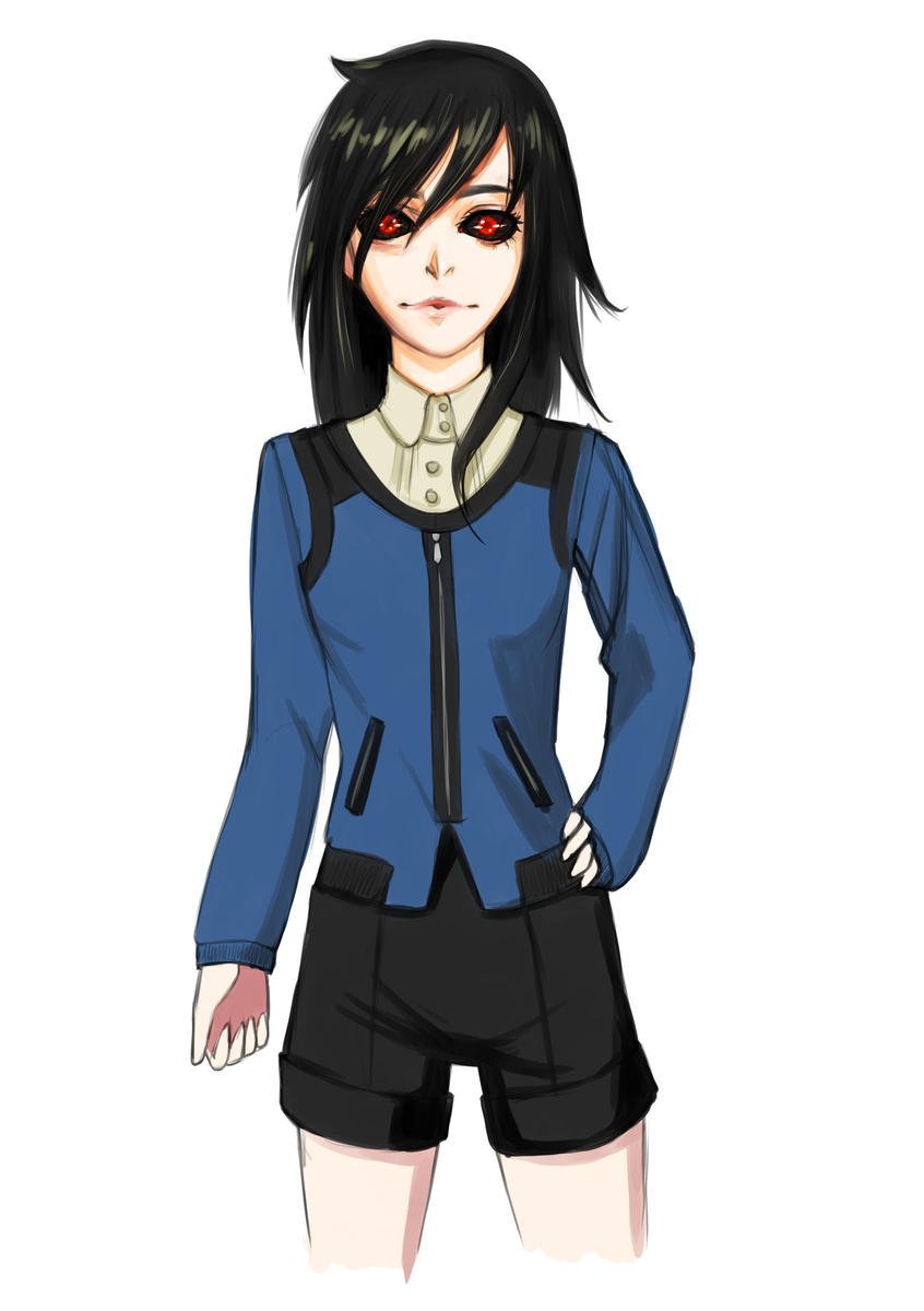 Хикка в образе Кирисима Тоуки.