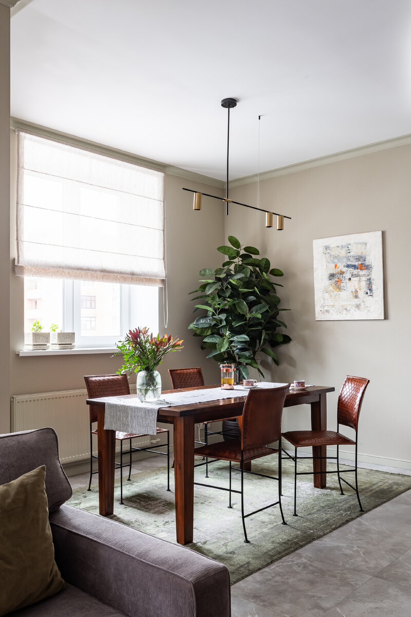 Обои в готовом интерьере