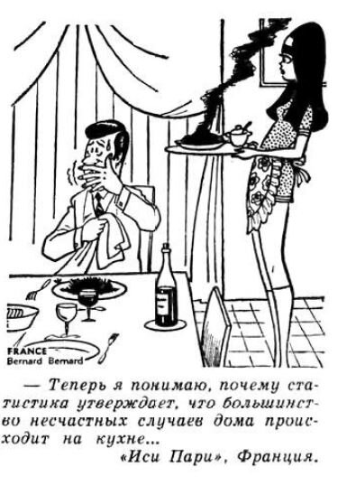 Издание "Иси Пари", Франция, опубликовано в журнале "Крокодил" №9, 1979