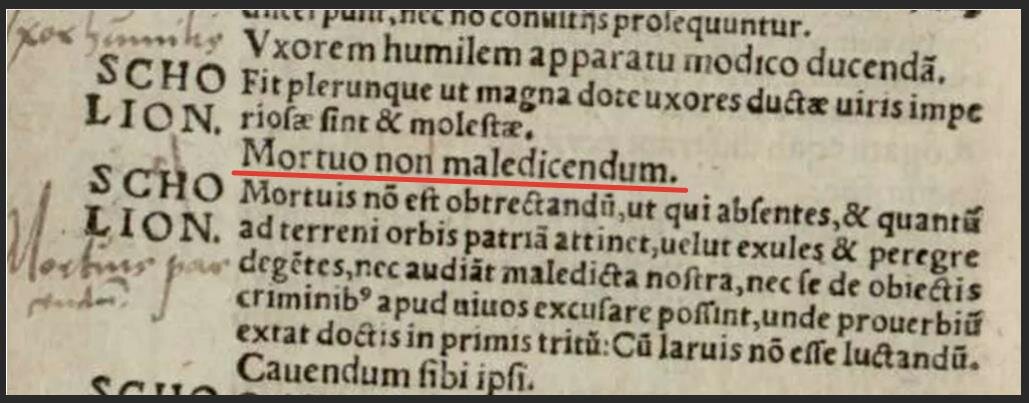 Фрагмент страницы неизвестной книги на латыни о разъяснениях мудрых высказываний, предположительно древнегреческих. Источник: www.avito.cash