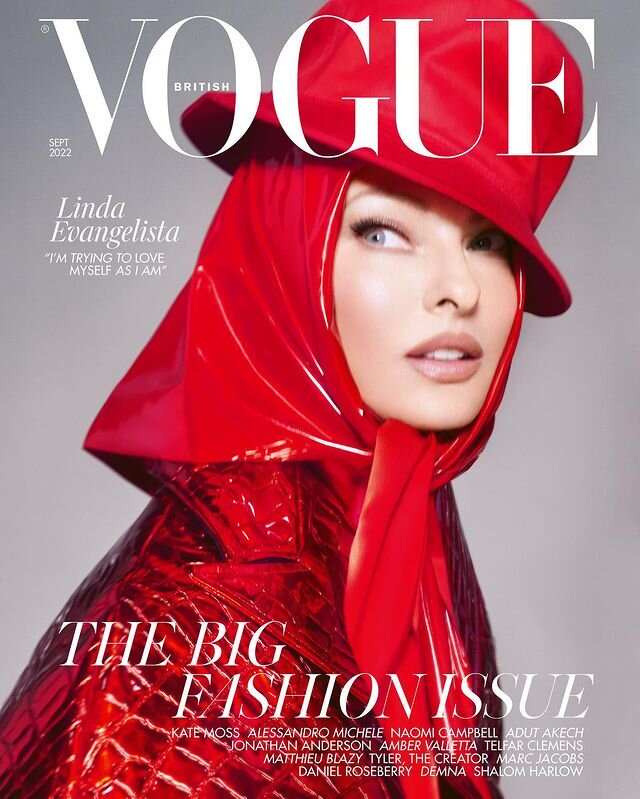   Линда Евангелиста на обложке британского Vogue@britishvogue