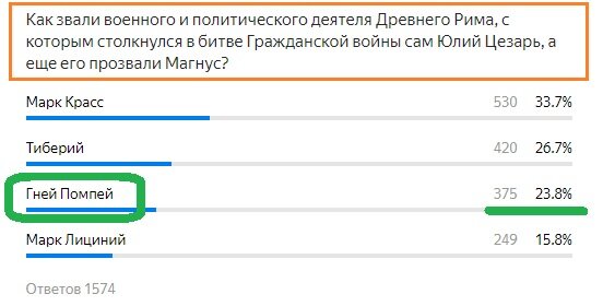 Вопрос с предыдущего теста. Правильный ответ- Гней Помпей
