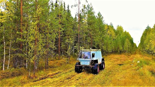 Планы рухнули, Вездеход сломан. Тайга, Пробираюсь на тракторную стоянку. Срочно еду обратно.