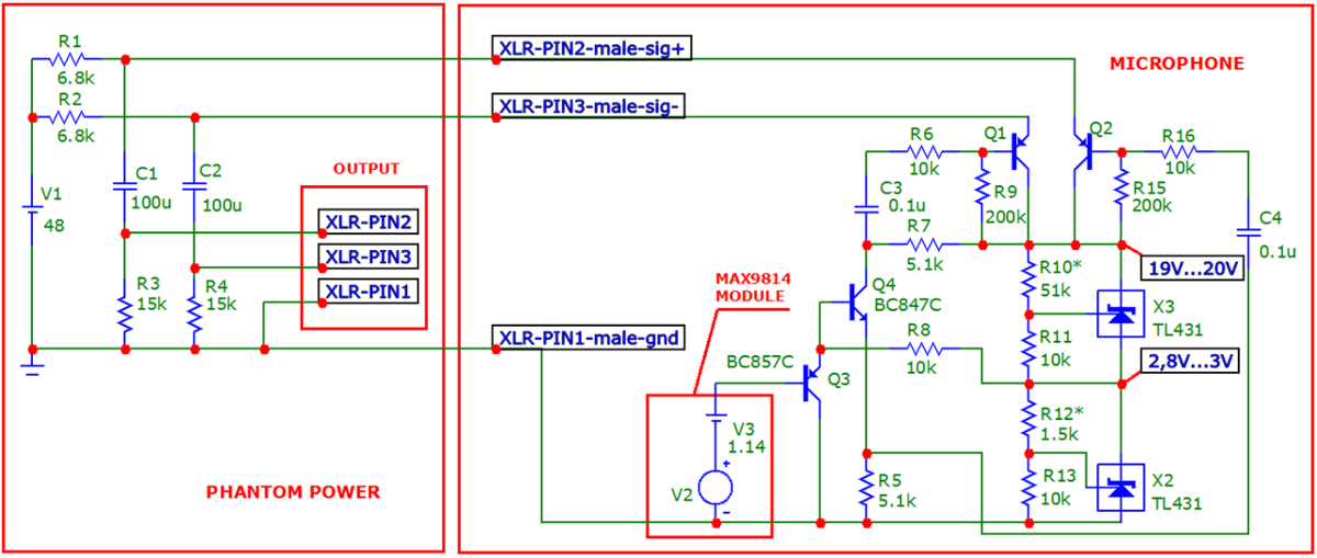 Max9814 микрофонный усилитель схема