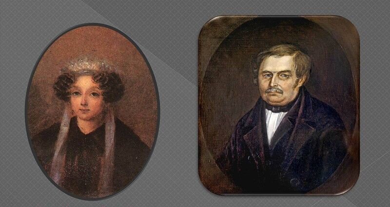 Родители Гоголя: Мария Ивановна и Василий Афанасьевич