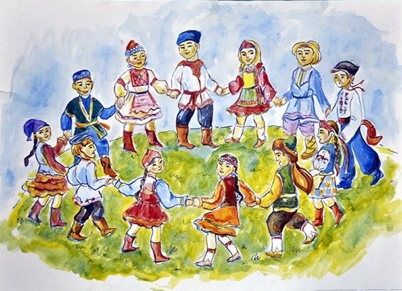 Единство народов. Художник Салахова Милана.