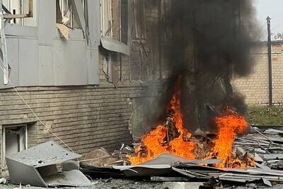    Взрыв в Мелитополе ©Telegram-канал SHOT