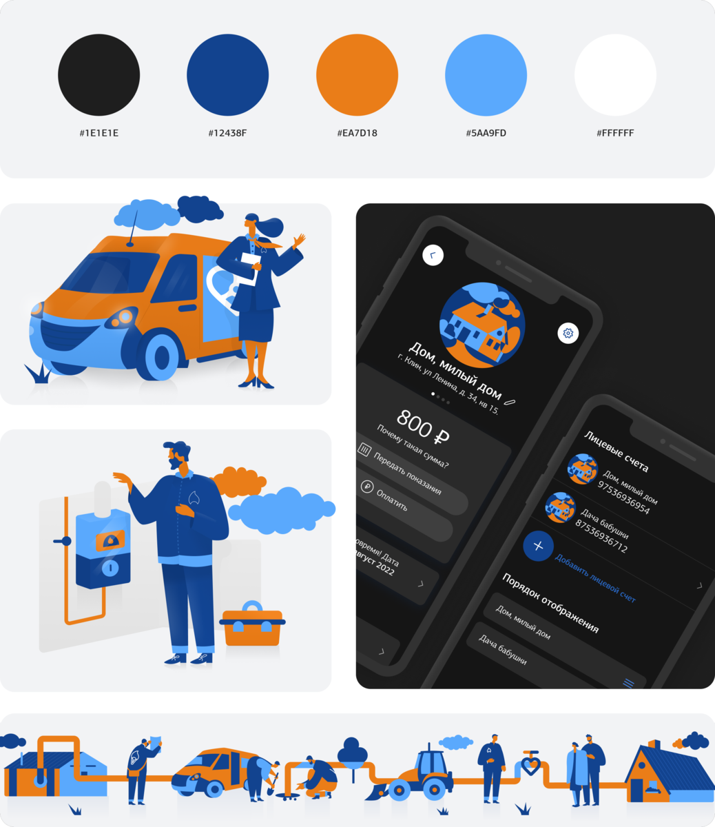 Новая визуальная концепция приложения (а затем и всего бренда) от нашего дизайнера