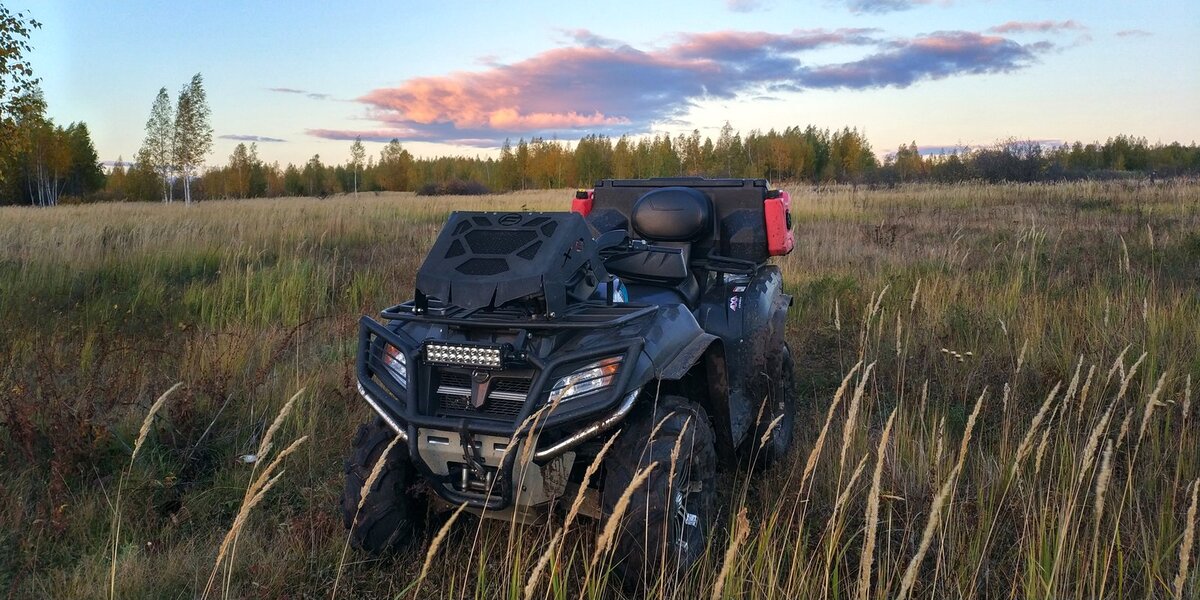 Прокатнулся вокруг села, первые мои километры на нем.