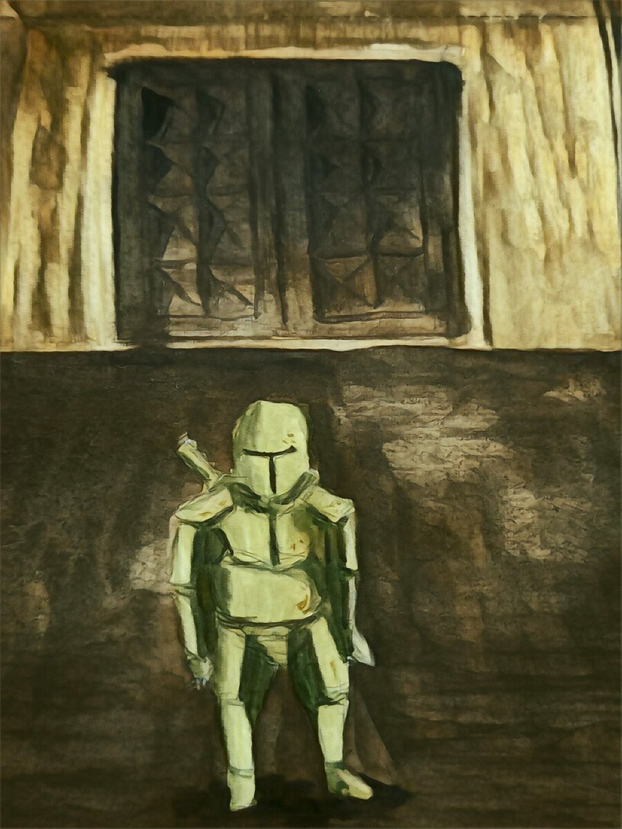 Гном в доспехах.