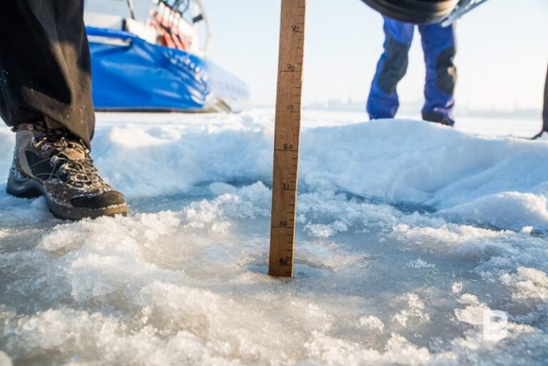    На оренбургских реках наблюдается ледостав, местами неполный, и ледяной покров с торосами Марина Шарт
