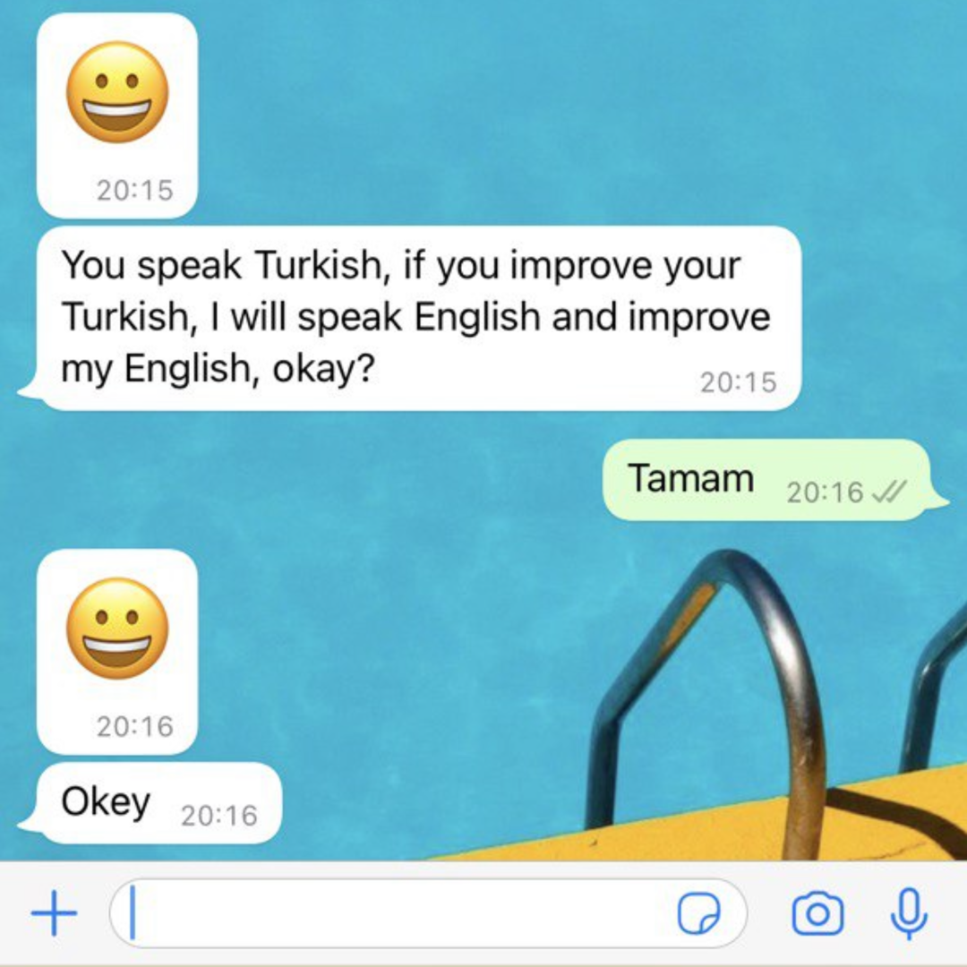 Классика переписок с турком. Мы будем друг другу учителями))
