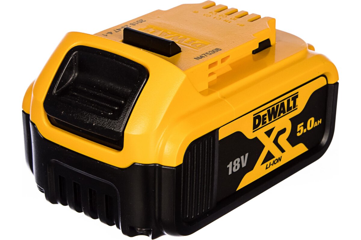 Аккумулятор (18 В; 5.0 А*ч; Li-Ion) DEWALT DCB 184 - обычная серия с ценой в районе 6500р