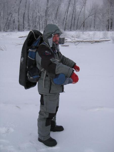 Фото: Андрей Калачев. Рюкзак-сани для зимней рыбалки