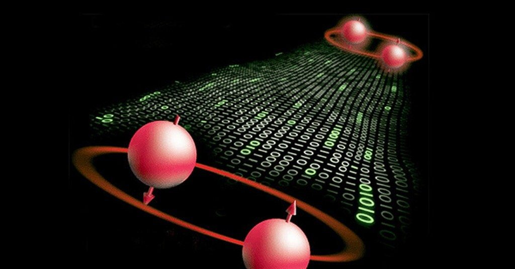 Спины запутанных частиц направленны в противоположные стороны. Источник: habr.com