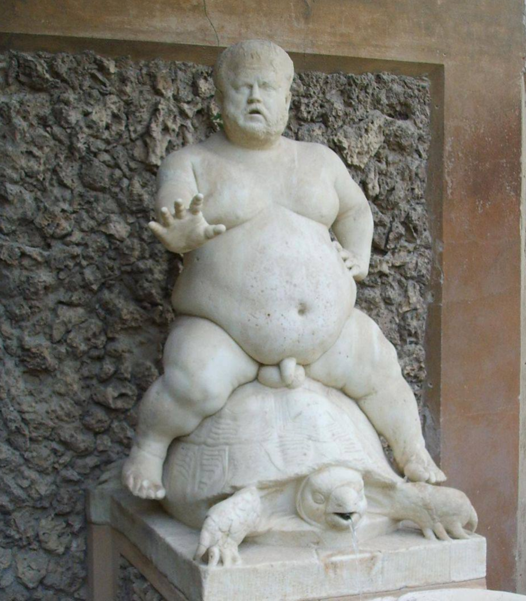 Фонтан работы Валерио Чоли, изображающий знаменитого карлика, Сады Боболи, Флоренция