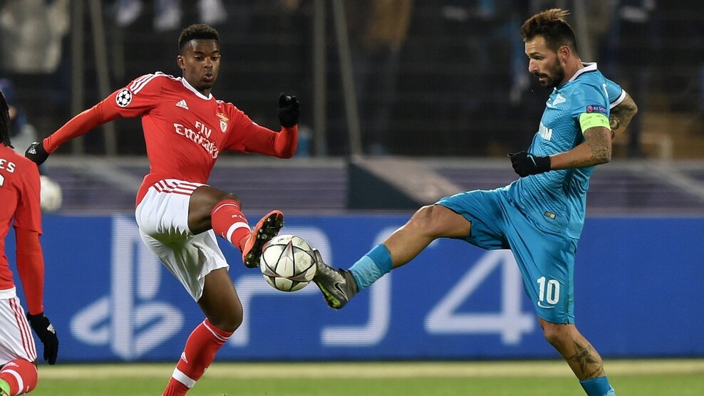 Матч 1/8 финала Лиги Чемпионов Бенфика - Зенит