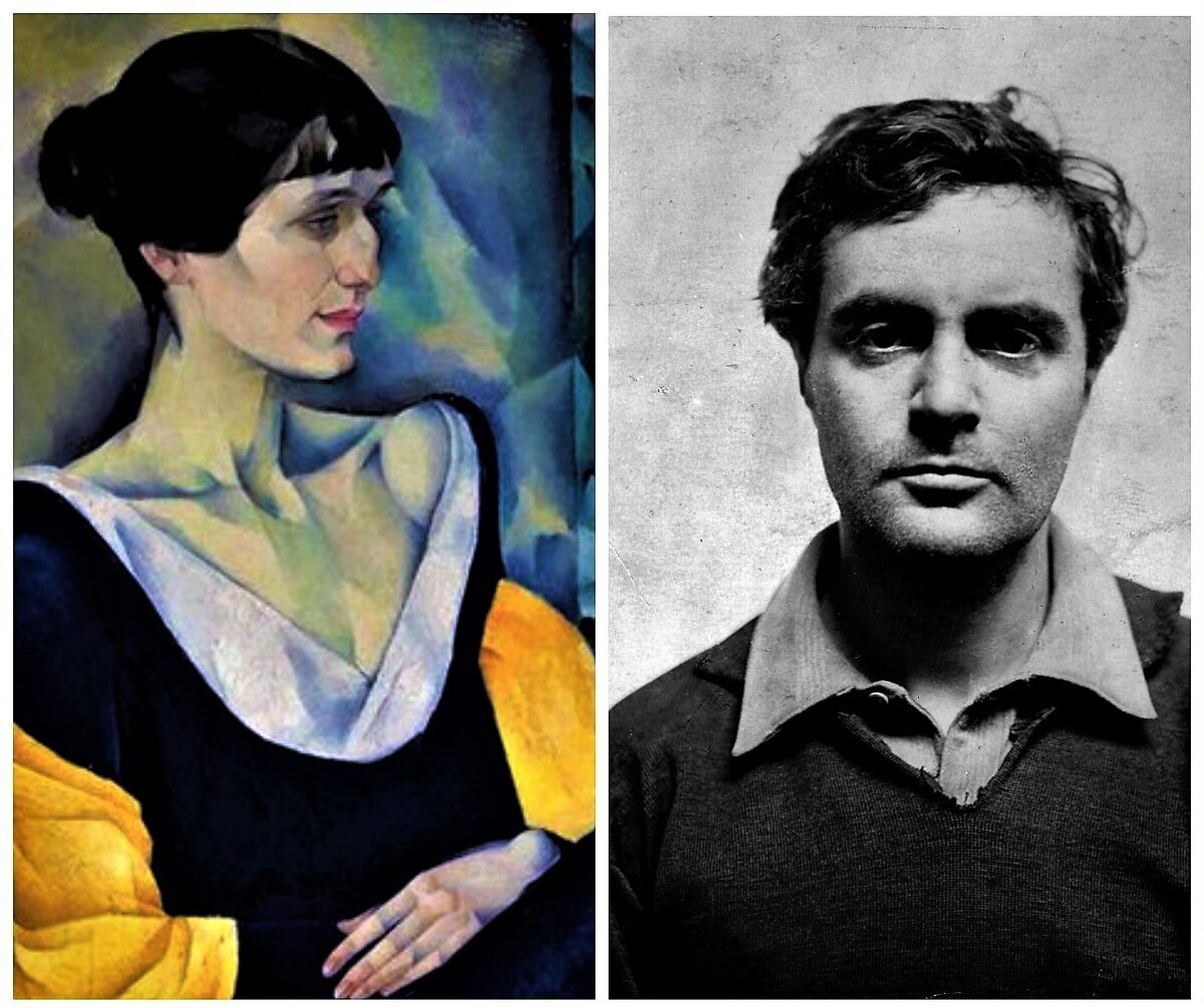Слева – Натан Альтман, «Анна Ахматова», 1914. Справа – Амедео Модильяни