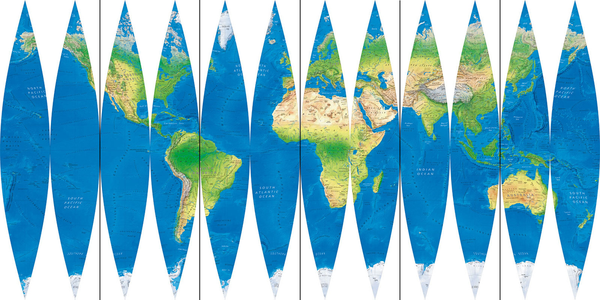 Карта мира и ее проекция