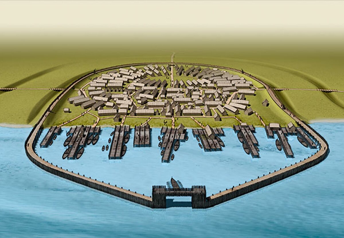 Одна из предположительных (и весьма фантастических) реконструкций Йомсборга