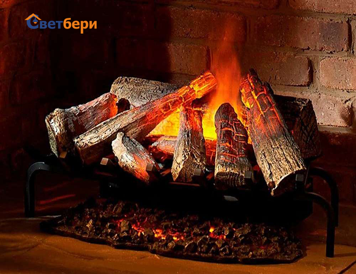 3D камин с эффектом и парогенератором