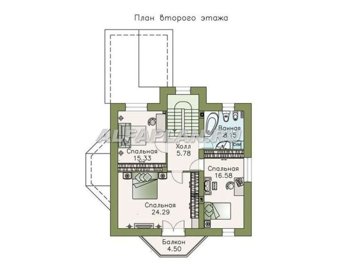 Проект дома 435А «Бригантина», 166м2, 3 спальни | Популярные проекты домов  Альфаплан | Дзен