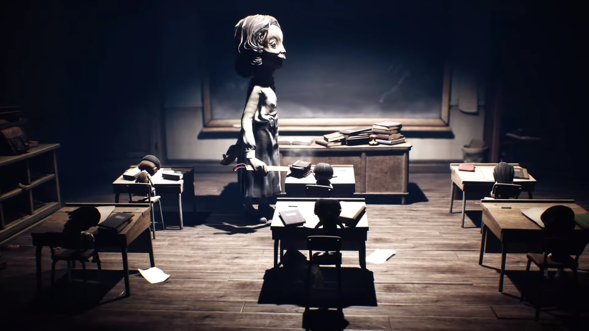 Учительница ведет урок