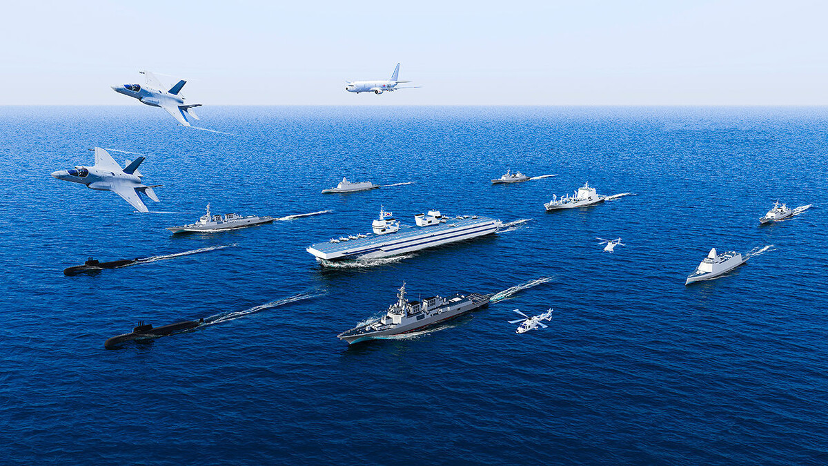 Иллюстрация авианосной боевой группы (ВМС Южной Кореи)
