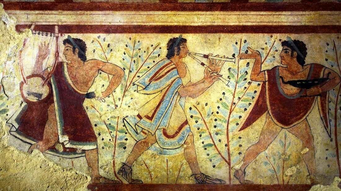 фрески в некрополях этрусков 