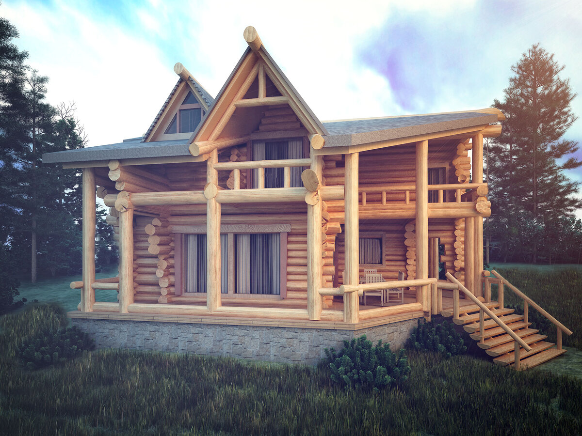 Проект дома из кедра