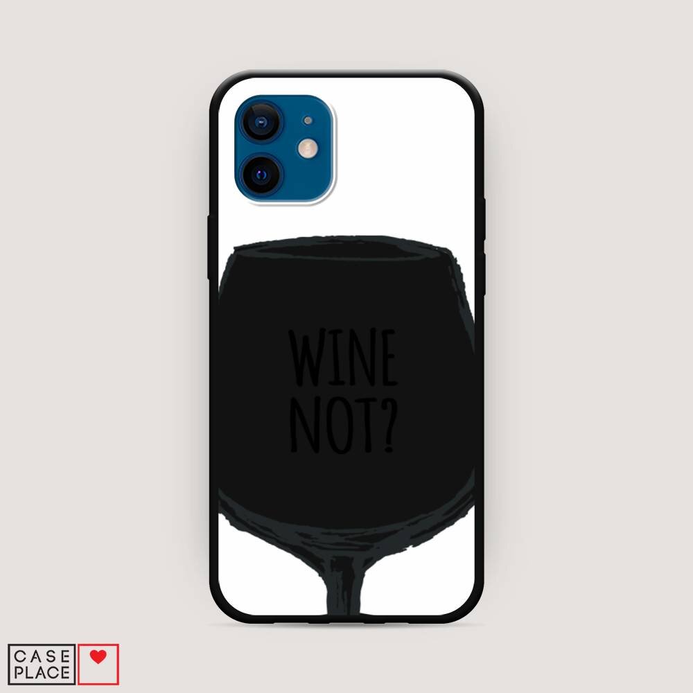 Матовый силиконовый чехол «Wine not white»