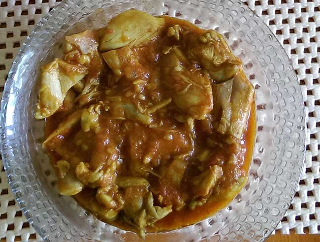 Курица под соусом карри. Фото автора "Кулинарные премудрости".