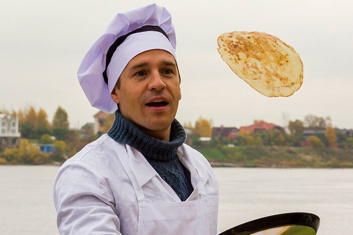 Кадр из сериала "Тёщины блины" 