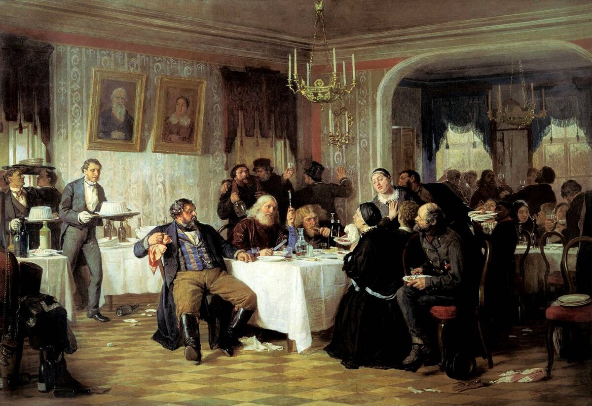 Фирс Журавлёв. Купеческие поминки, 1876 год.