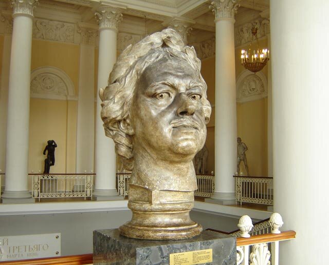 М.Колло, Гипсовая модель головы Петра I, Русский музей