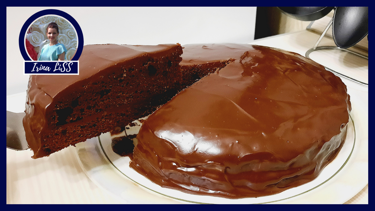 ШОКОЛАДНАЯ МЕЧТА – простой и быстрый шоколадный бисквитный торт