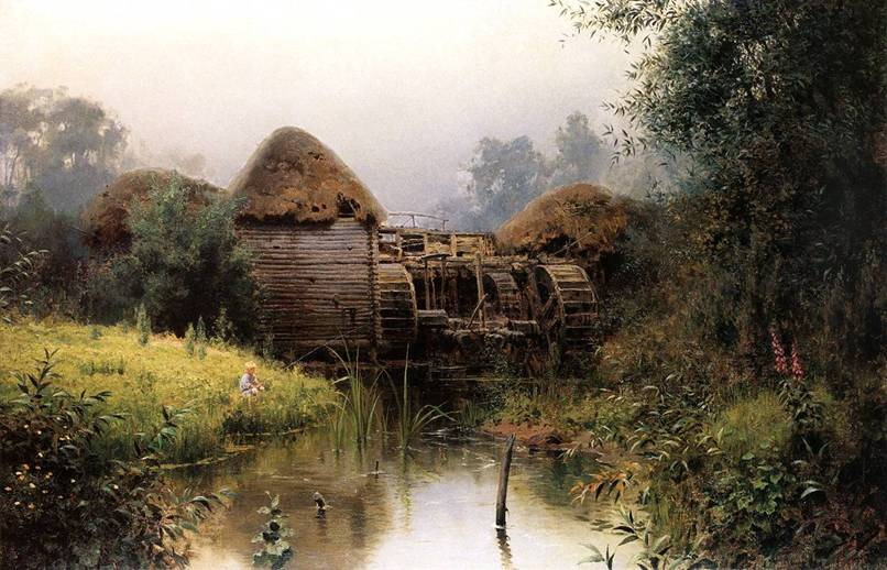 Старая мельница. Художник: В.Д. Поленов, 1880