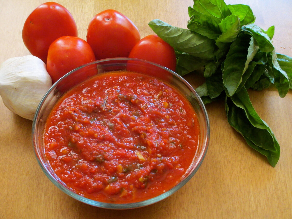 томатный соус с базиликом к пасте или пицце фото 17