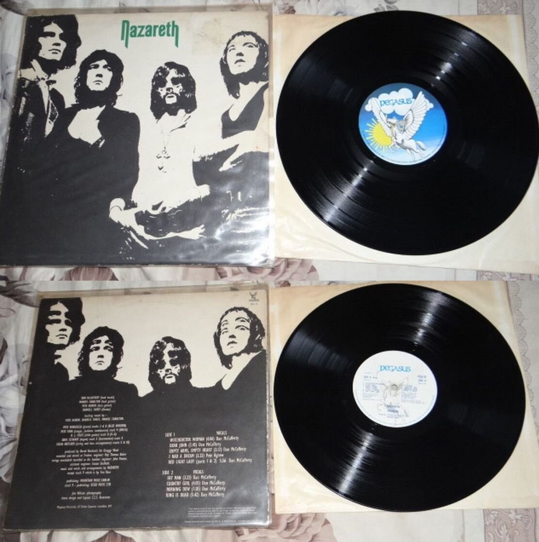 Британский выпуск альбома "Nazareth", 1971 г., лейбл Pegasus