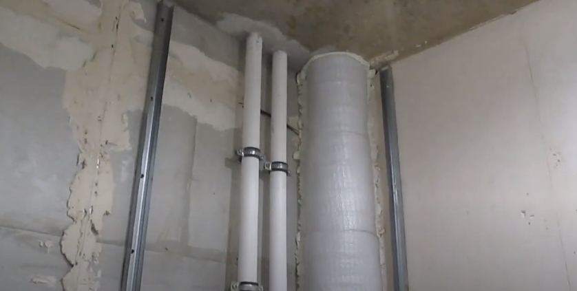 Выставлены два направляющих профиля