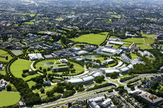 Кампус University College Dublin с высоты птичьего полета. Фото с сайта studinter.ru