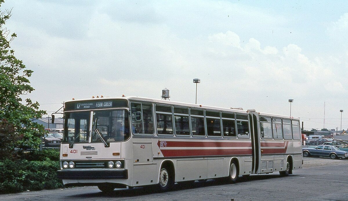 ▲ Луисвилль, Кентукки, начало 1980-х. Ikarus 286.00 (VIN TRABJ11A5AB100002). Вторая машина из числа серийно построенных /// facebook.com