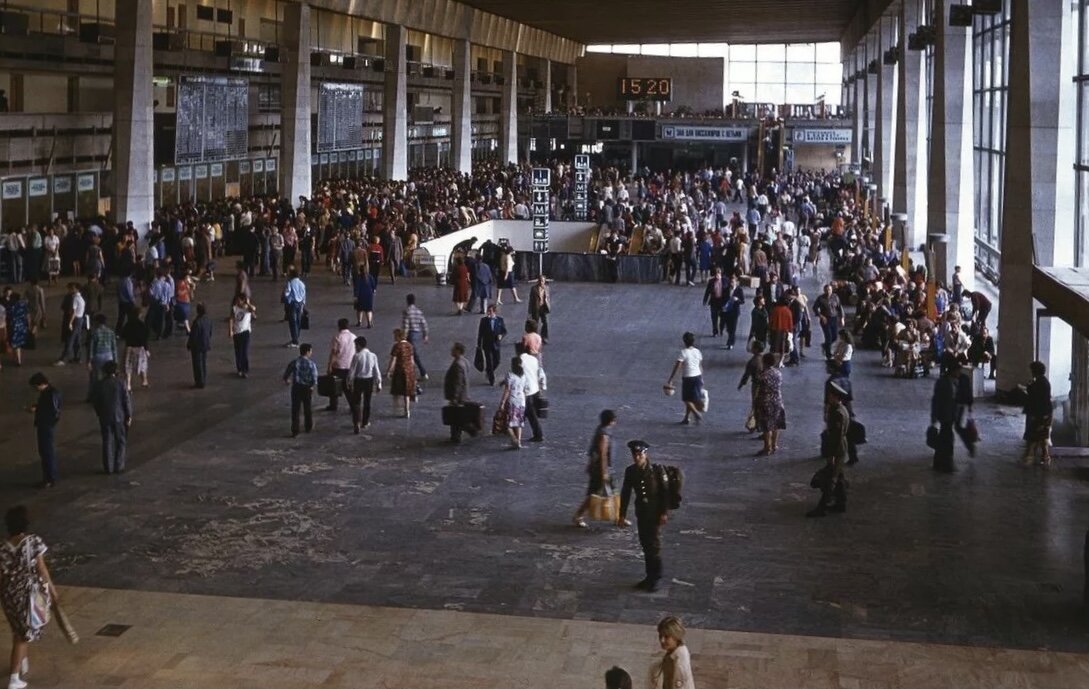 Курский вокзал в 1970-е годы