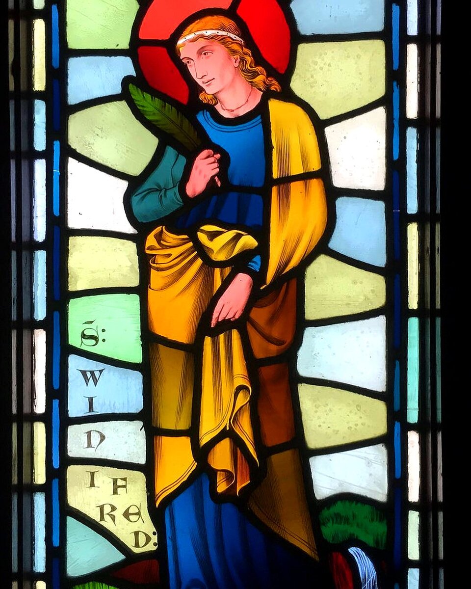 Витраж в часовне Св.Винифред . 