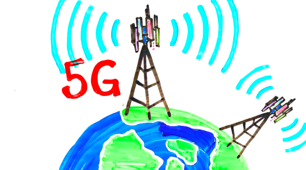 Земля, вышки, сеть