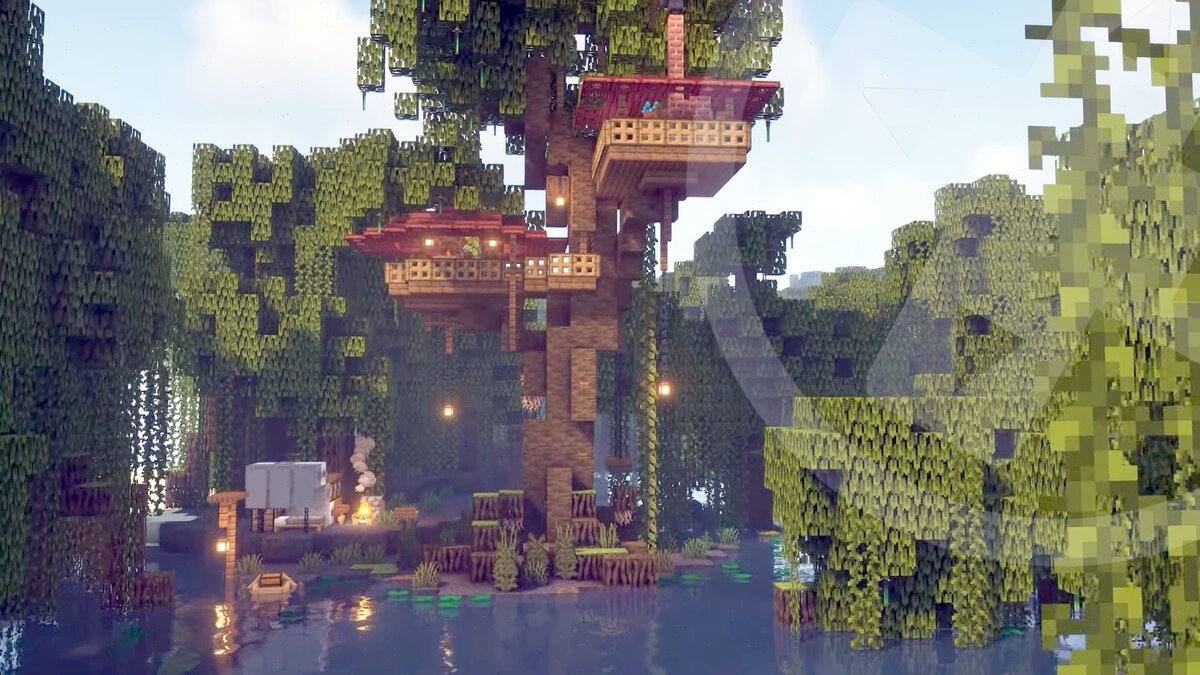Minecraft - Дом на дереве