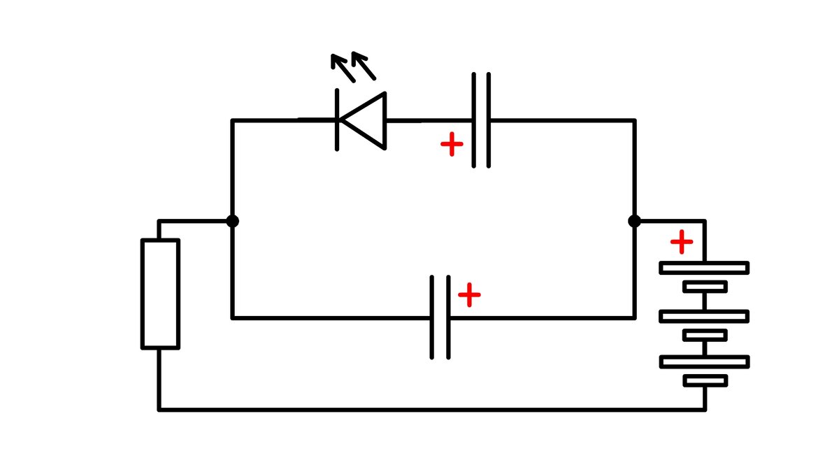 "СЕКРЕТНАЯ СХЕМА" МИГАЛКИ на КОНДЕНСАТОРАХ без транзисторов и микросхем ...