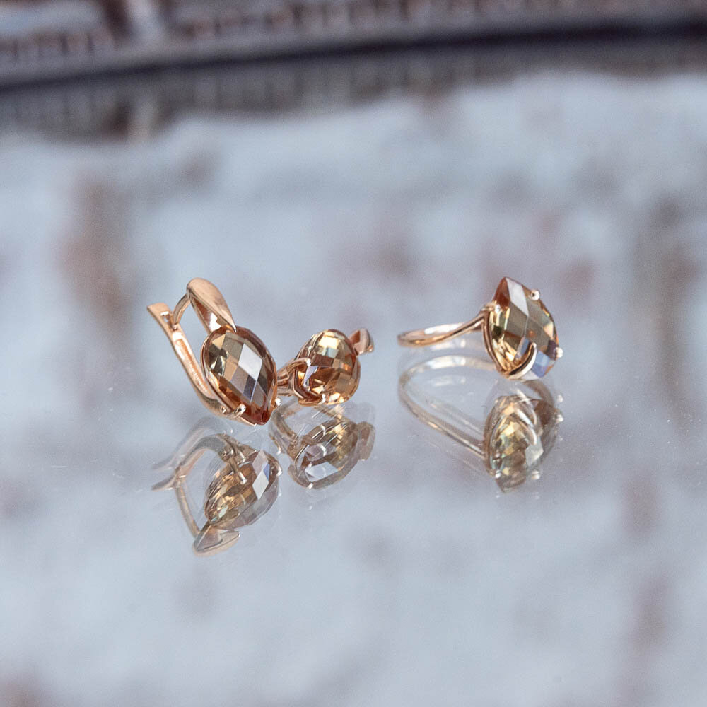 Комплект с султанитами NEWGOLD. Артикул: 10200020721.